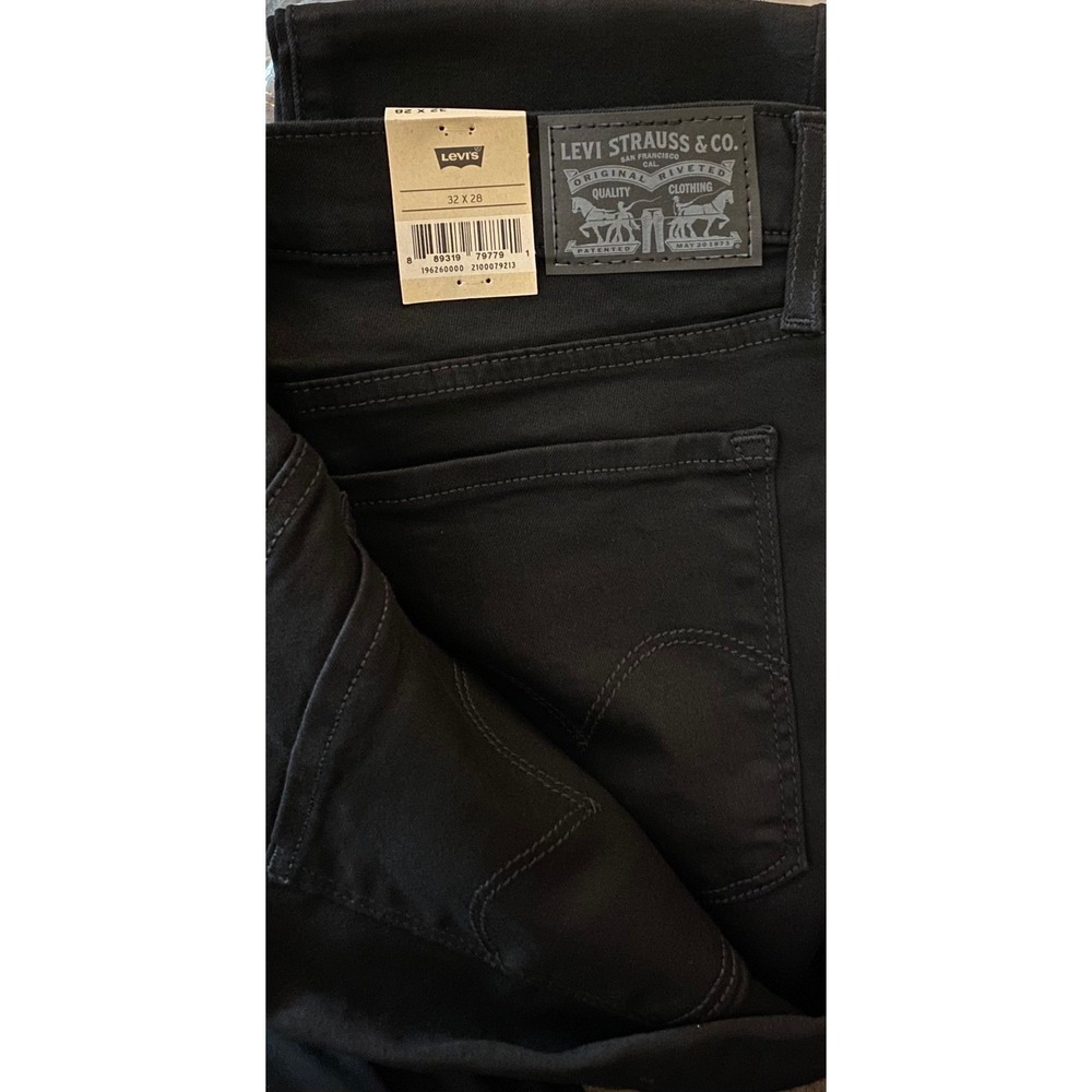 Levi's 311 Shaping Skinny Jeans Black Stellar Stretch 32x28 Style 196260000 New - Picture 3 of 10